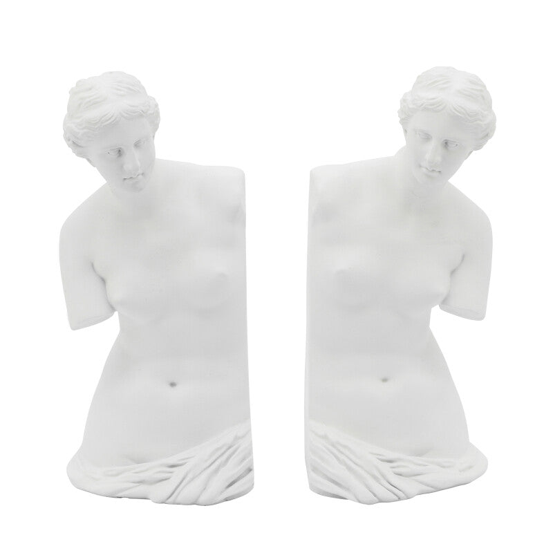 RESIN GREEK GODESS WHITE 11" S/2