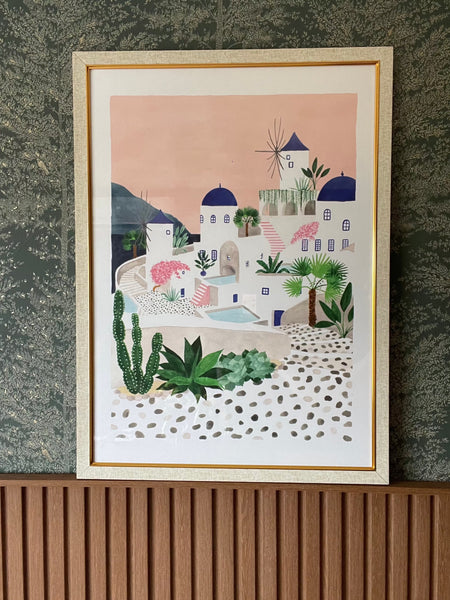SANTORINI PRINT 50 X 70CM
