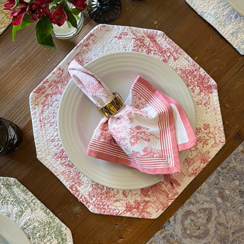 BAJO PLATO BOUTI ROSA 15 X 15"