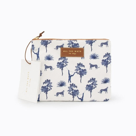 BLUE JUNGLE CLUTCH BAG