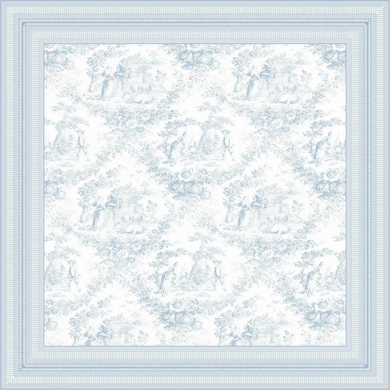 MANTEL TOILE CELESTE 96X62