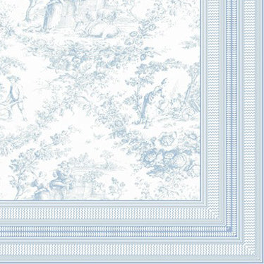 MANTEL TOILE CELESTE 96X62