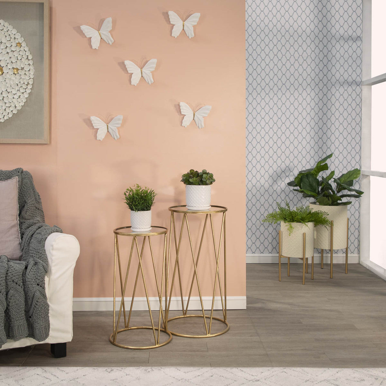 TINY DOTS PLANTER WHITE 5"