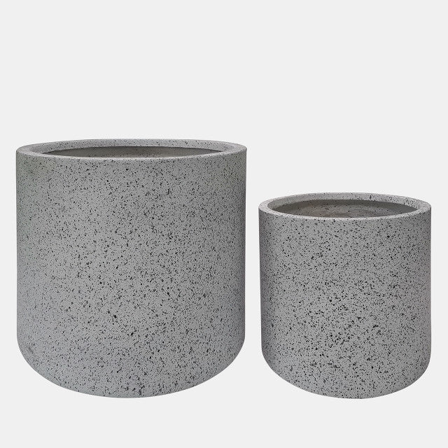 RESIN PLANTER WHITE S/2