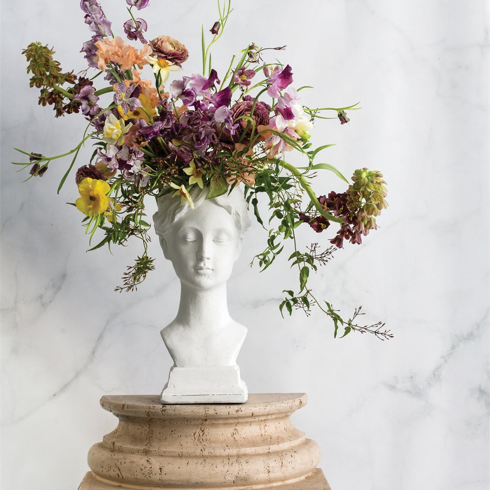 ACROPOLIS VASE 7.5"x 6.25"x 14