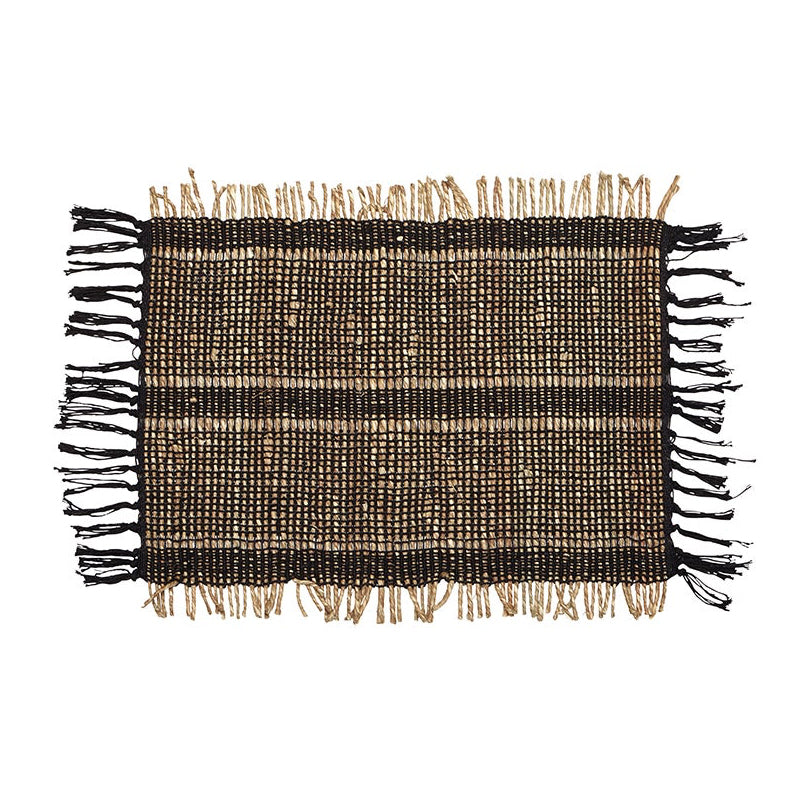 BALI WOVEN BLACK 13X19"