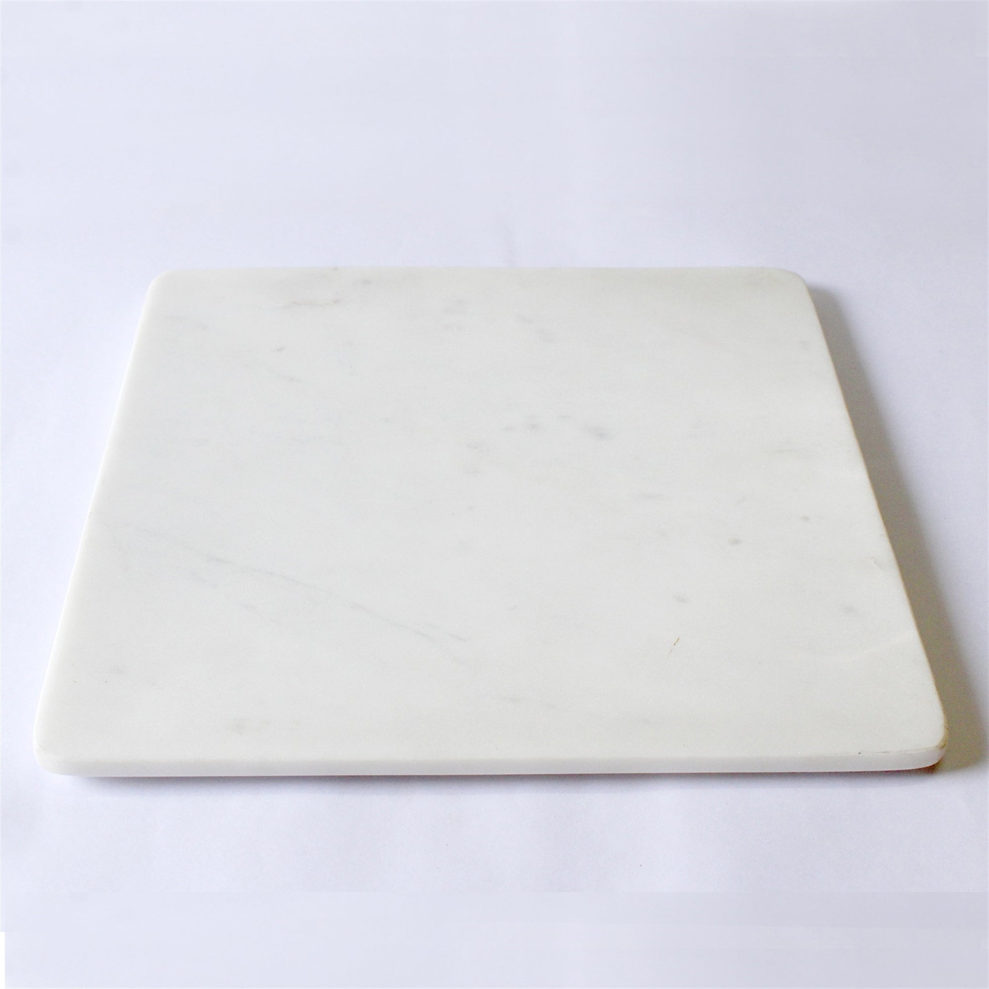 LG. SQUARE MARBLE PLATTER 12" X 12" - WHITE