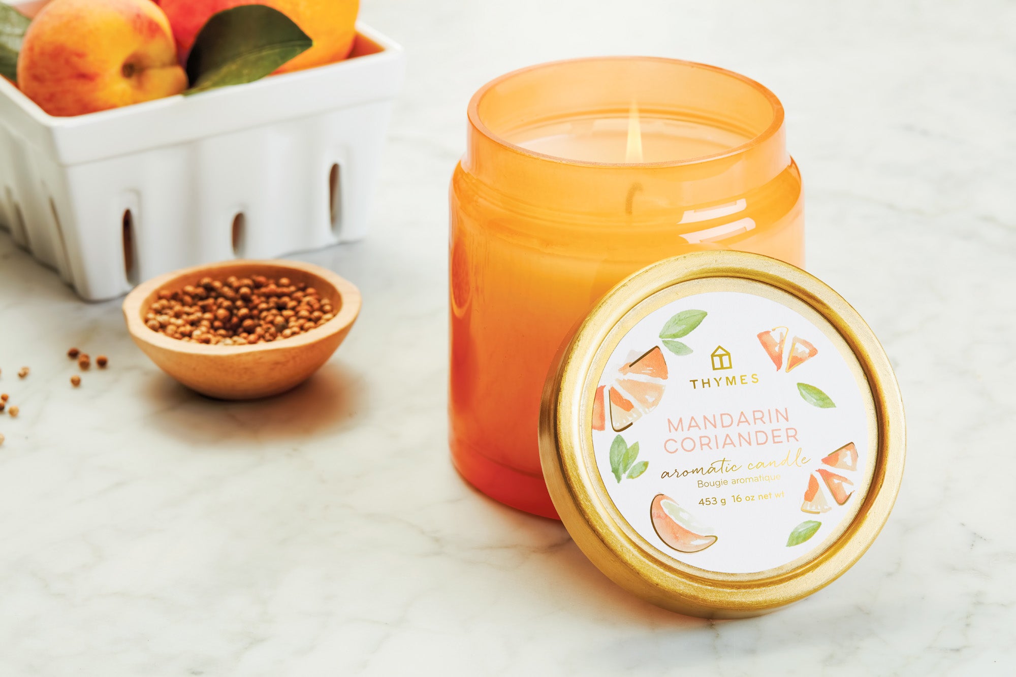 MANDARIN CORIANDER STATEMENT POURED CANDLE 16.0 OZ / 475 G
