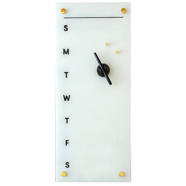 DAYS OF THE WEEK GLASS 28X12"