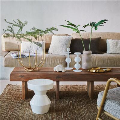 BRASS VASE TUBE GOLD