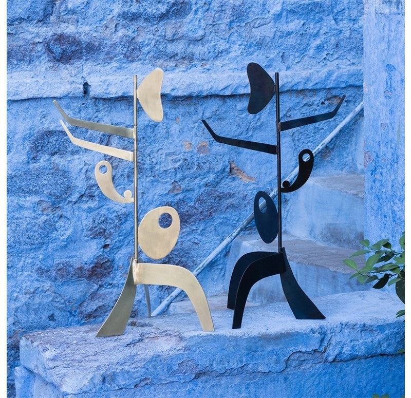 IBIZA GOLD SCULPTURE  L 11''W 11''H 27''
