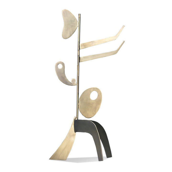 IBIZA GOLD SCULPTURE  L 11''W 11''H 27''