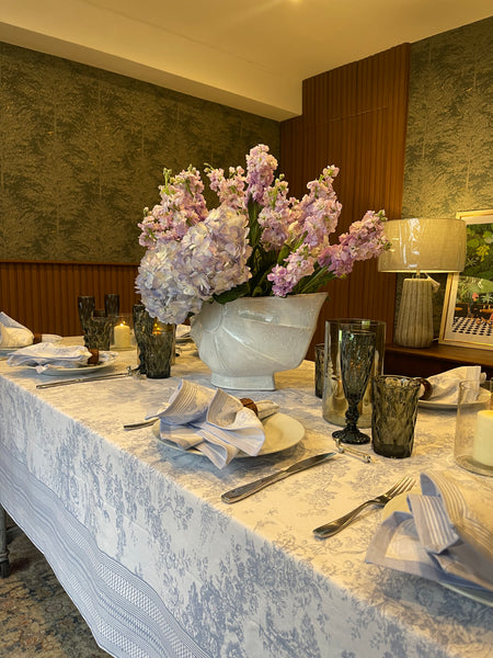 MANTEL TOILE CELESTE 77X50