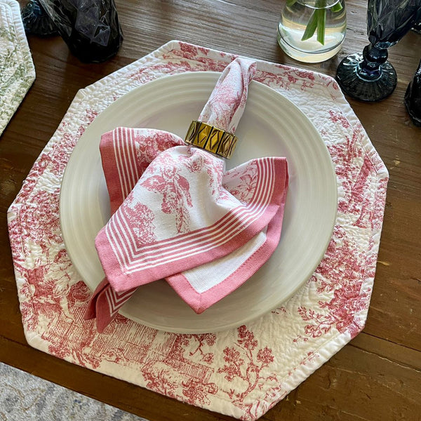 BAJO PLATO BOUTI ROJO 15 X 15"