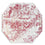 BAJO PLATO BOUTI ROJO 15 X 15