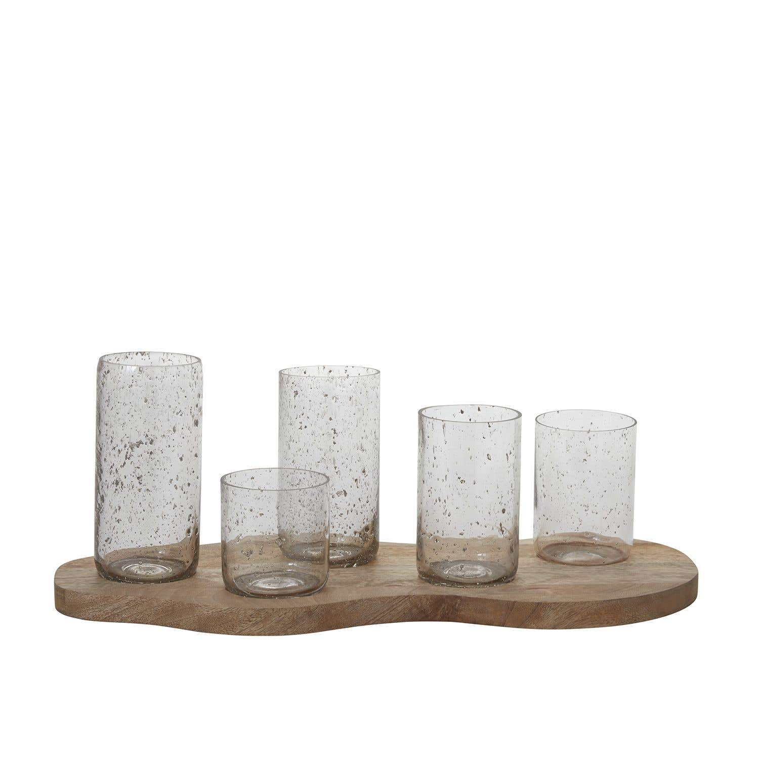 KYMA VASES WITH TRAY 23"x 10"x 8.5"