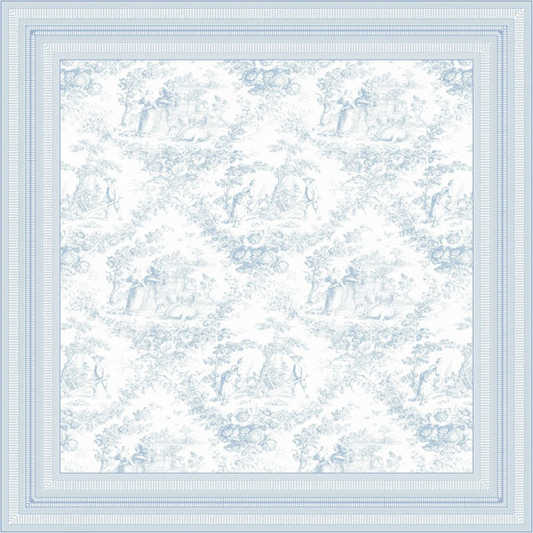 MANTEL TOILE CELESTE 96X62