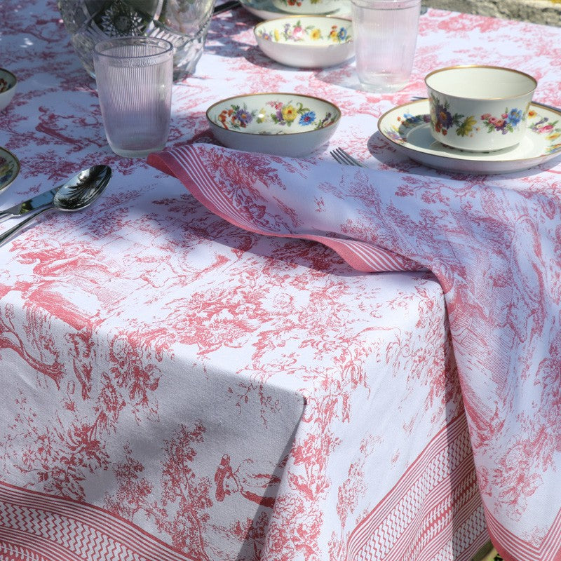 MANTEL TOILE ROSA 96X62