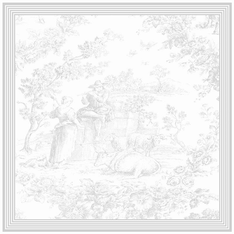 SERVILLETA TOILE GRIS 18X18