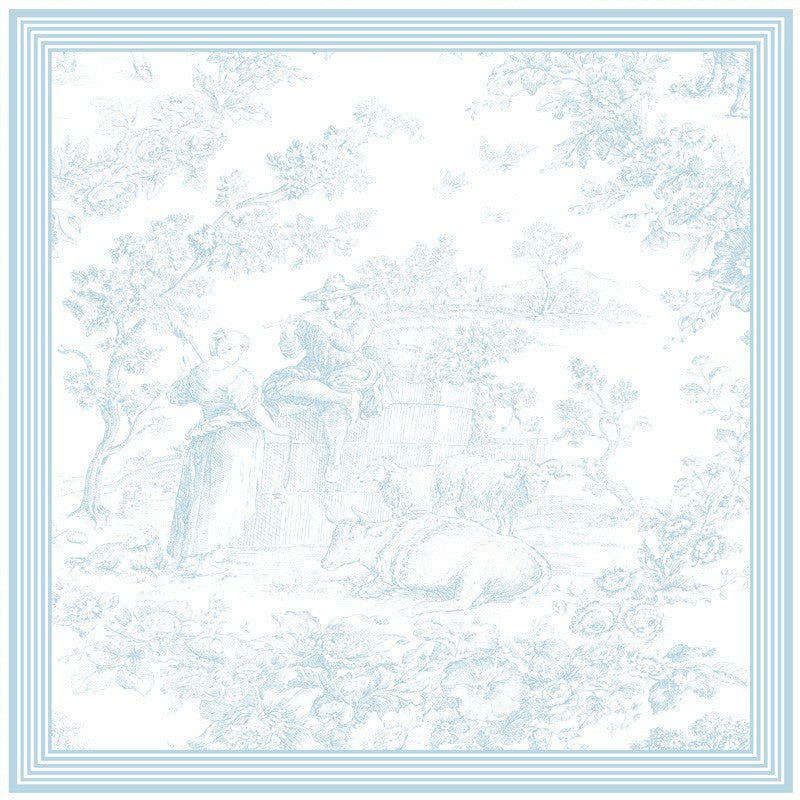 SERVILLETA TOILE CELESTE 18X18"