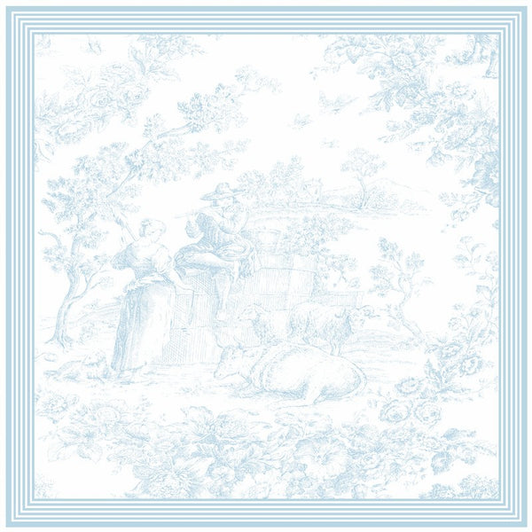 SERVILLETA TOILE CELESTE 18X18
