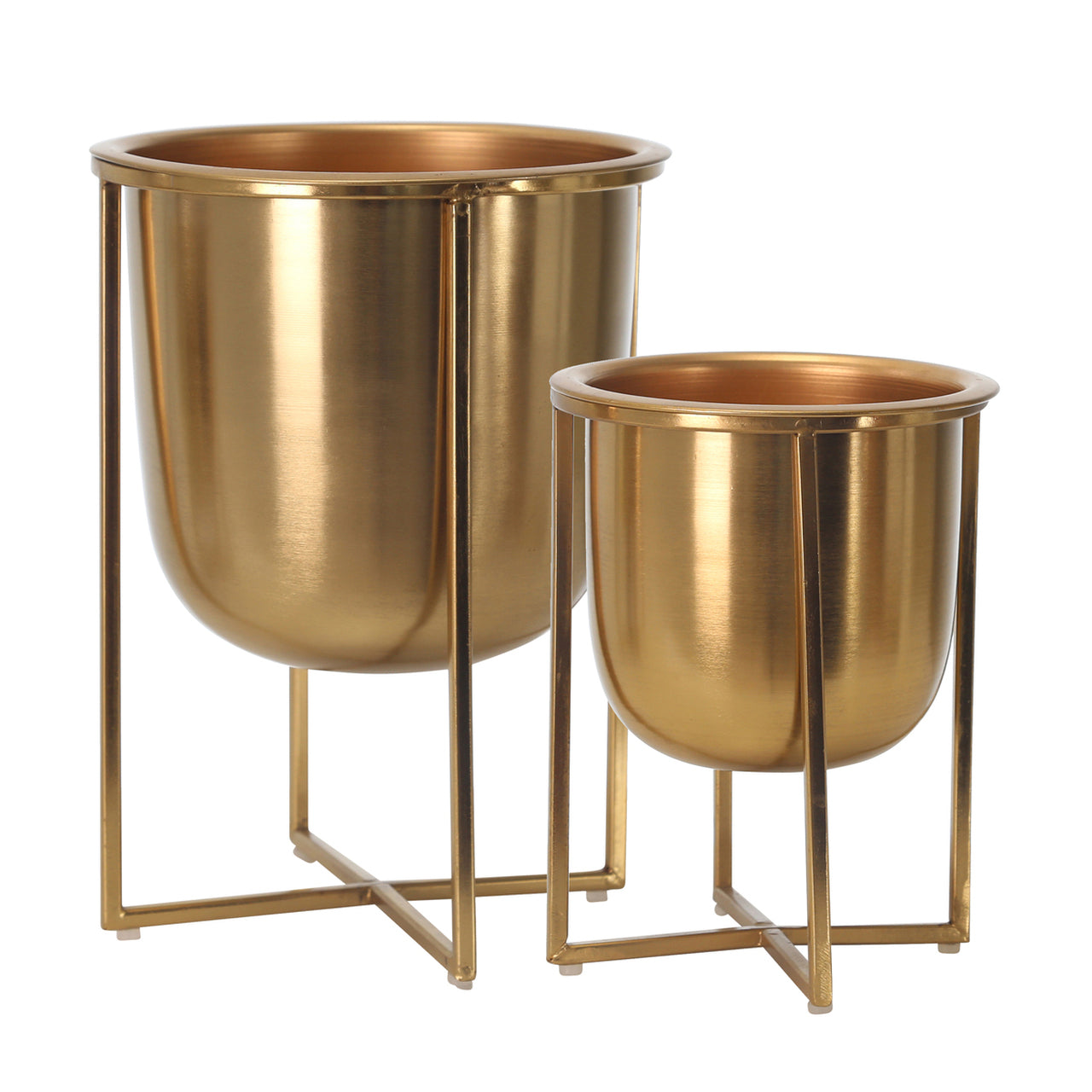 METAL PLANTERS ON STANDS/2