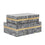 RECTANGULAR BOX GRAY S/2
