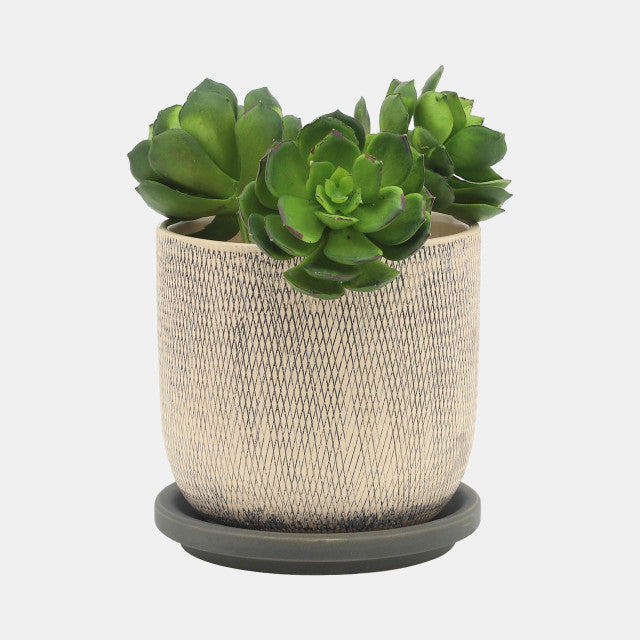 MESH PLANTER GRAY S/2