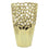 METAL CUT OUT VASE GOLD 15