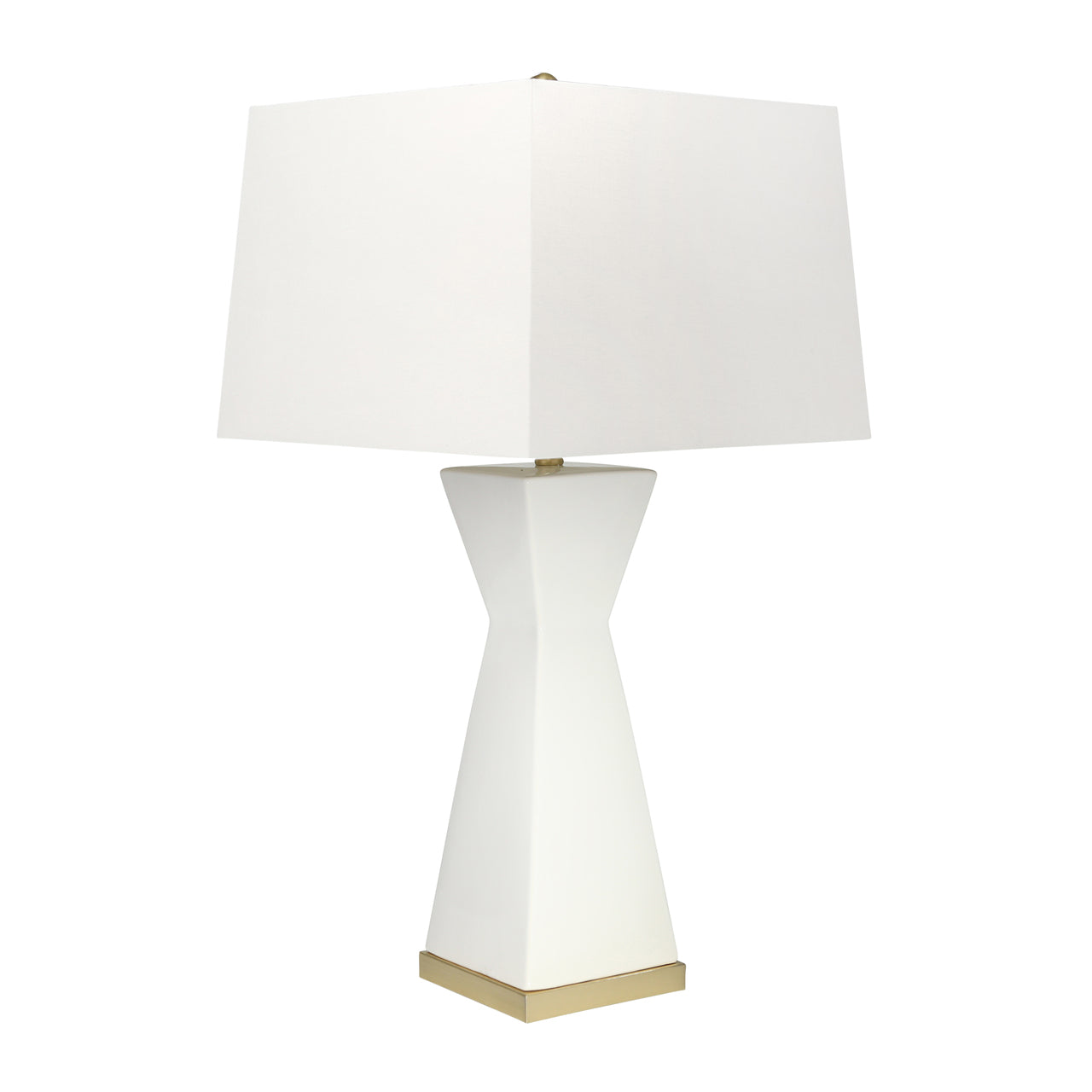 CERAMIC HOURGLASS LAMP 34"