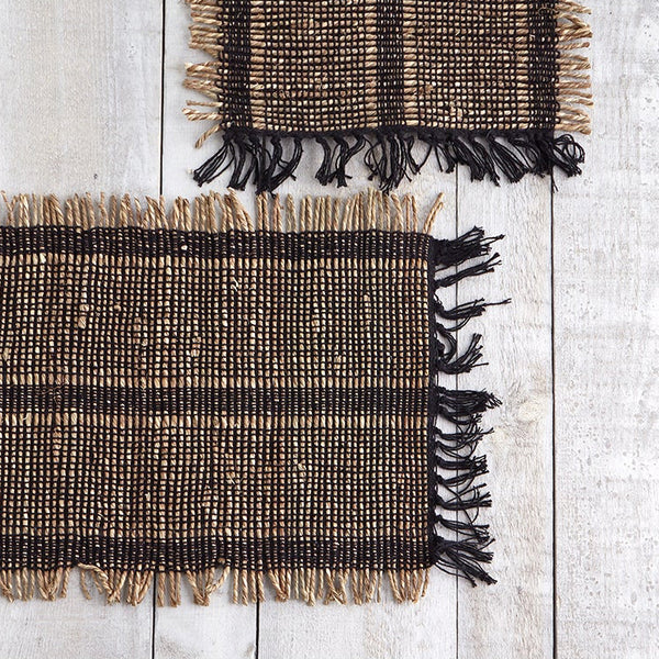 BALI WOVEN BLACK 13X19"