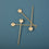 GOLD THIN LONG SET4