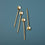 GOLD THIN SPOONS SET4