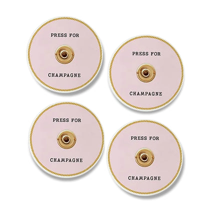 COASTERS CHAMPAGNE SET/4