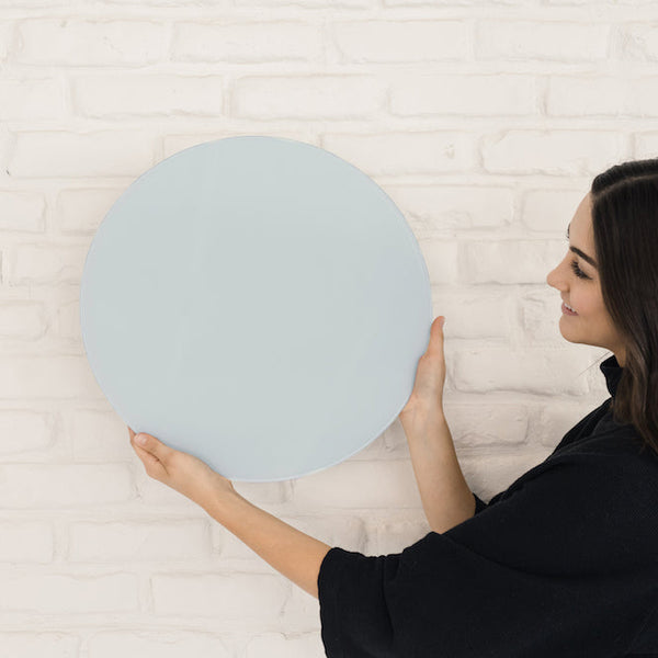 PARIS BLUE ROUND GLASS 18"