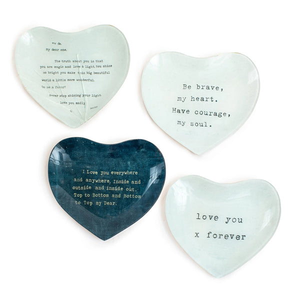 HEART DECOUPAGE PLATES