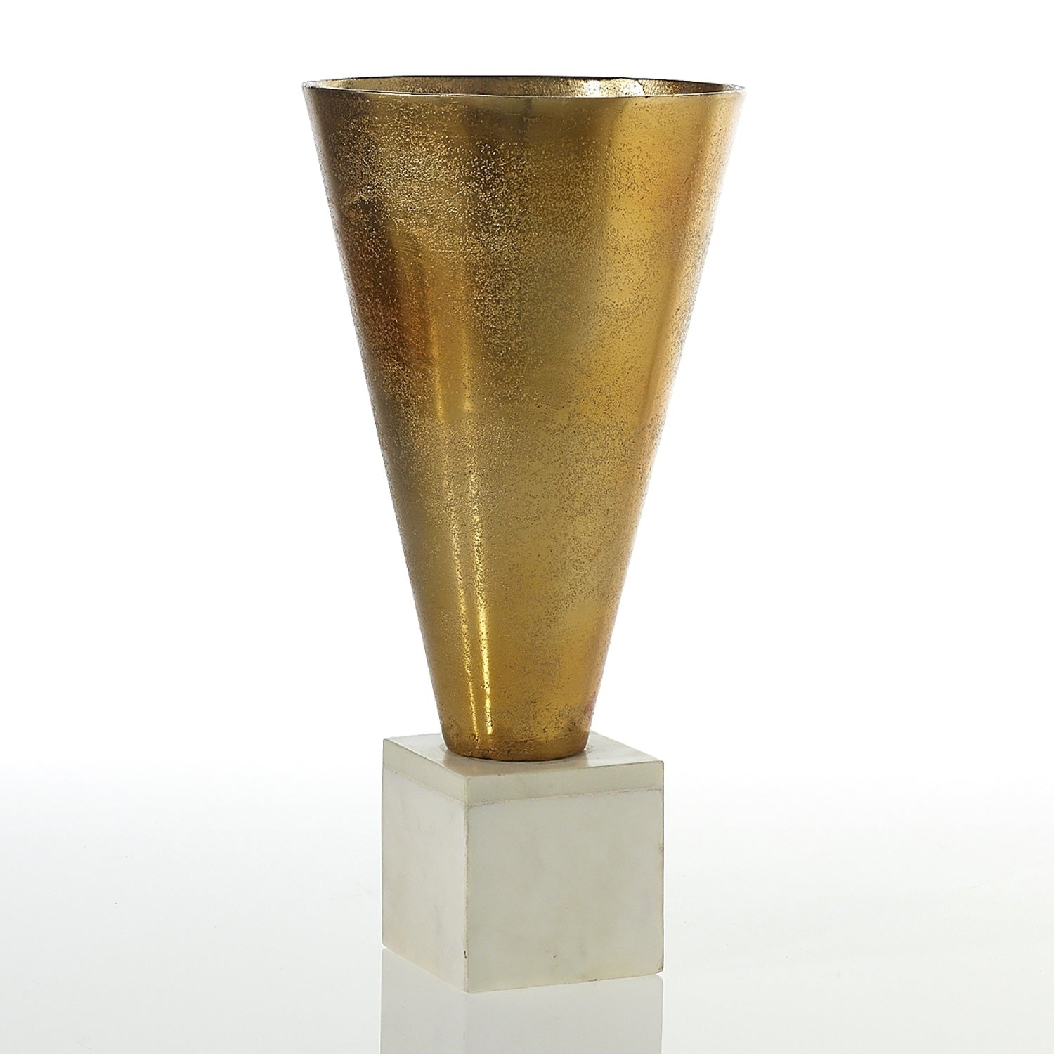 EMPRESS VASE 8"x 16.5" Gold