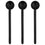 BLACK WOOD SPOONS SET4 6