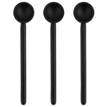 BLACK WOOD SPOONS SET4 6