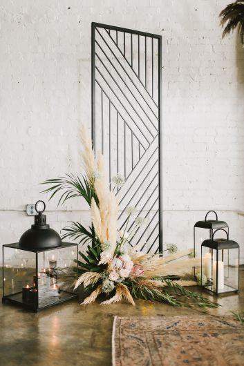 DRIED PAMPAS GRASS WHITE 55" SET/3