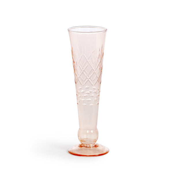 HAZEL ETCHED GLASS TALL VASE