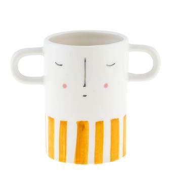 EXPRESSIONS VASE MEDIUM MUSTARD