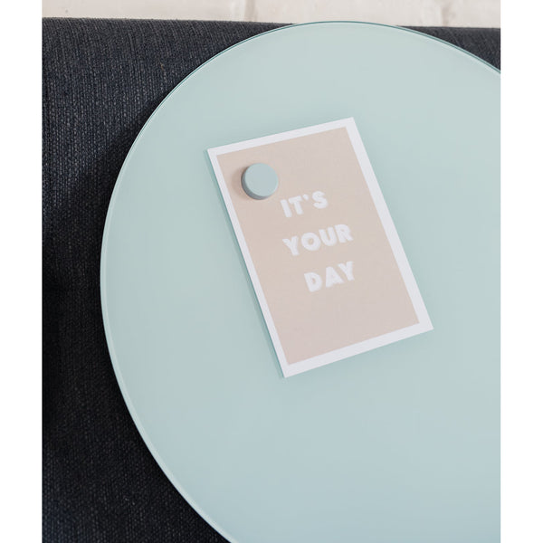 PARIS BLUE ROUND GLASS 18