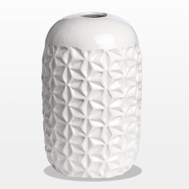 REPOTO WHITE 9.75"H VASE