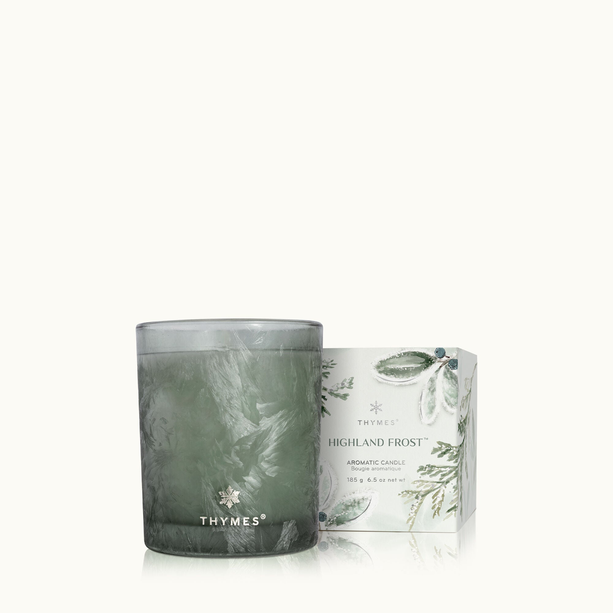 HIGHLAND FROSTED CANDLE 6.5 OZ NET WT / 184 G