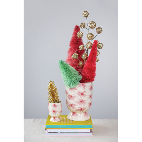 HAND PAINTED FOOTED PLANTER